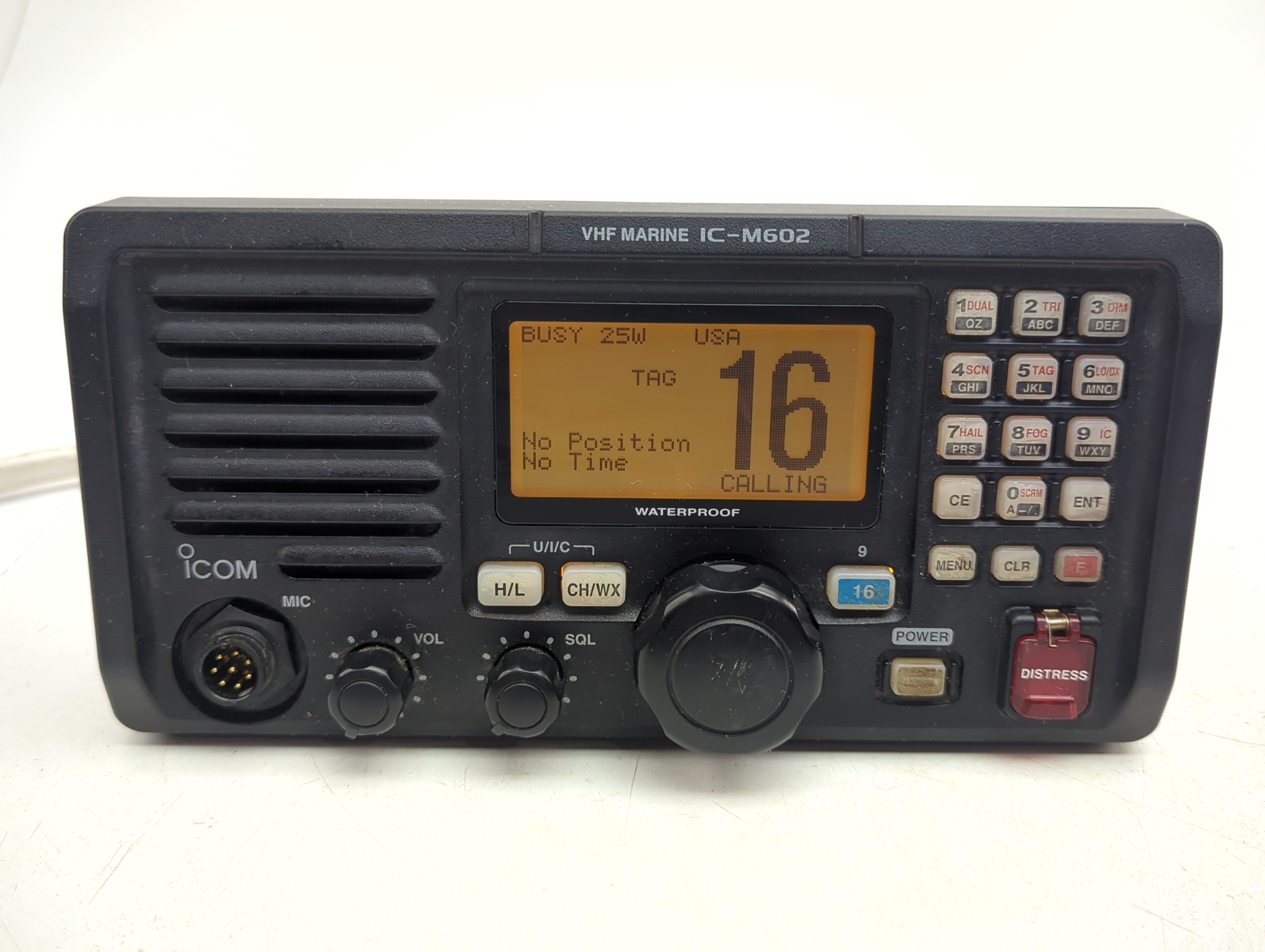 Icom IC-M602 Boat Marine Waterproof Class D DSC VHF Radio