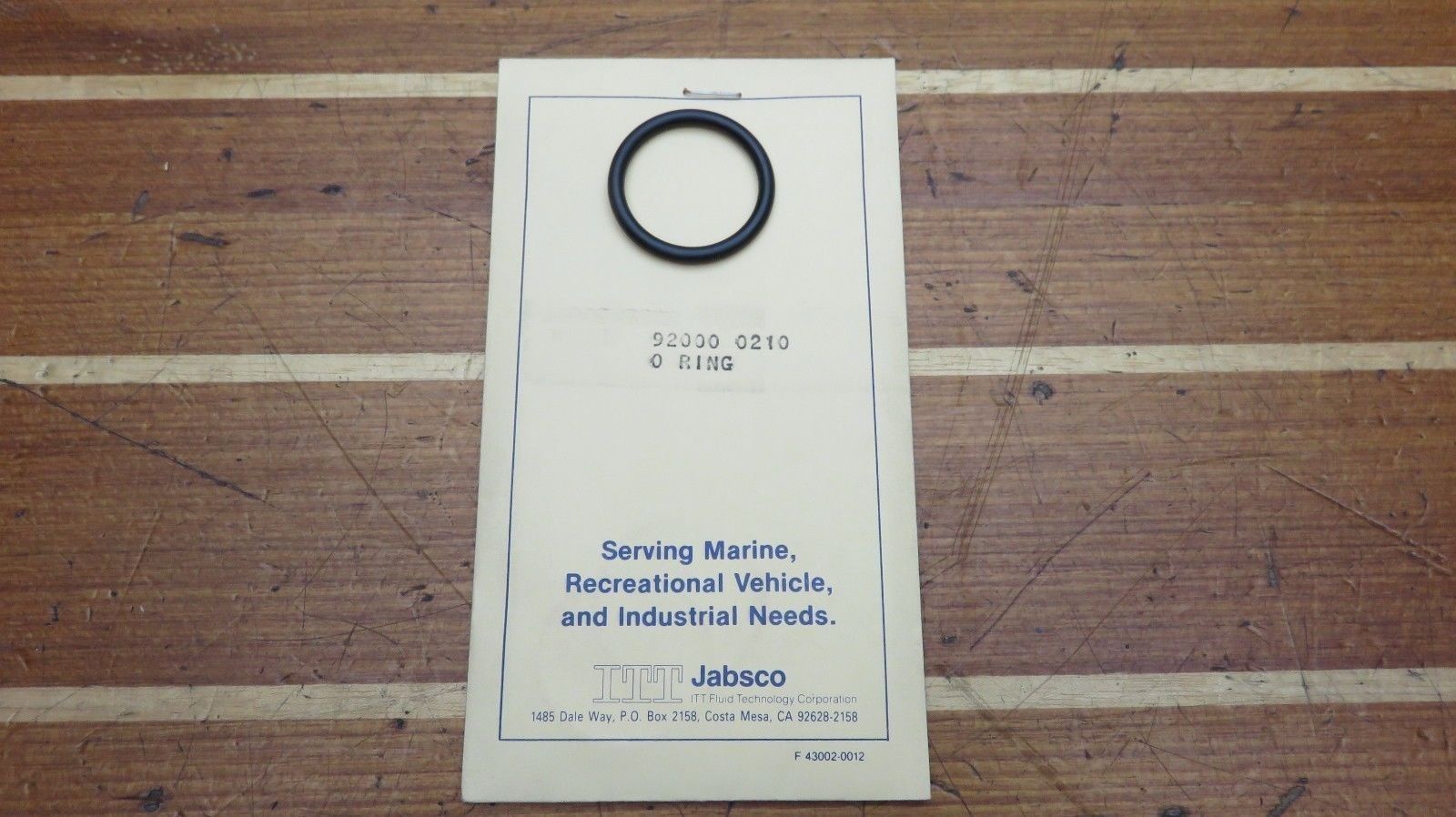 Jabsco 920000210 Marine ORing for Impeller Pump 58500001 7770001