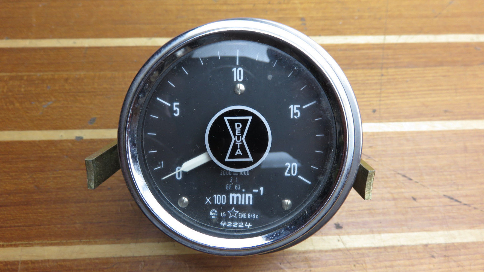 Deuta 2000 RPM Black Vintage Precision EddyCurrent Tachometer Gauge eBay