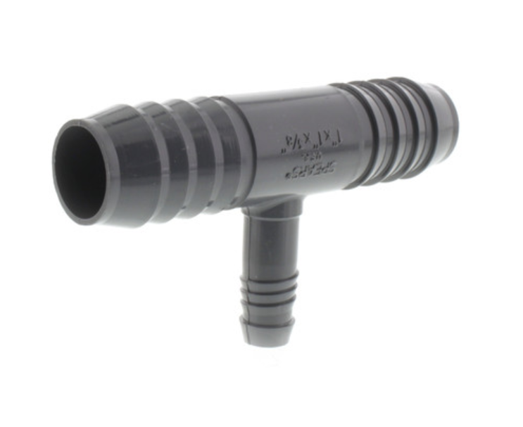 PVC Insert Tee Hose Barb T Fitting 3-way 1401