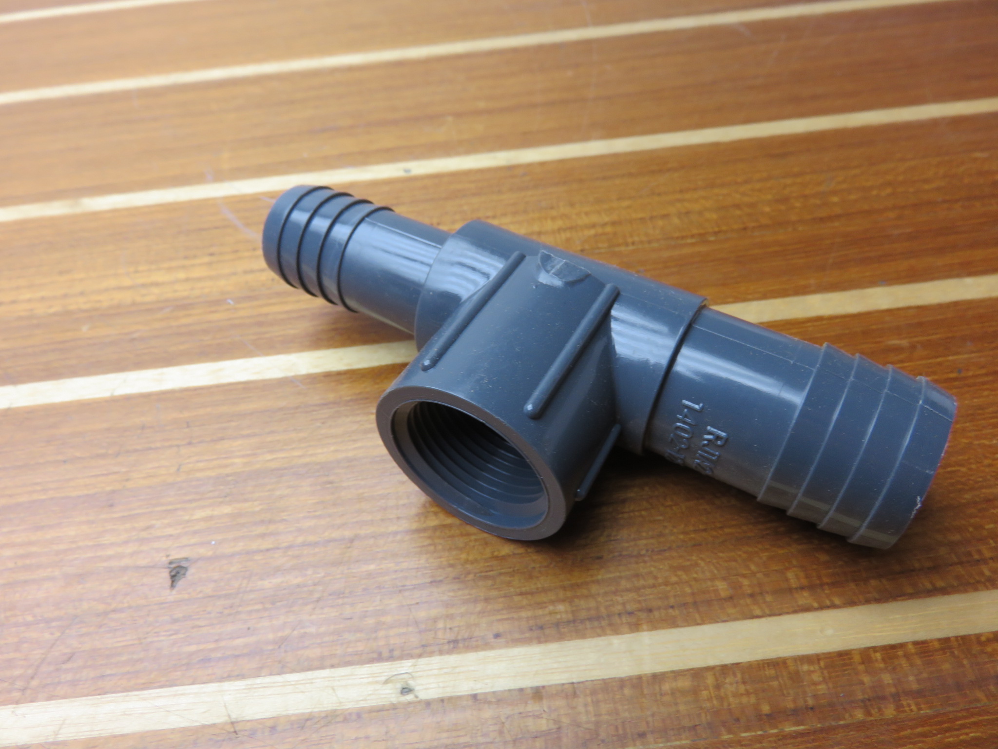 Spears 1402125 PVC 1" x 3/4" x 3/4" Hose Barb Reducing Insert Tee