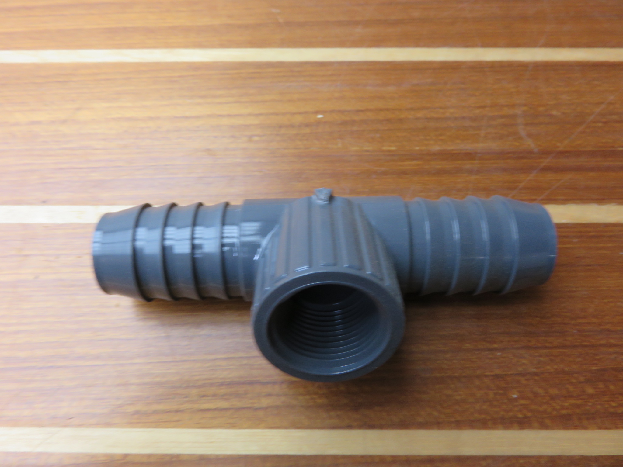 Spears 1402131 PVC 1" x 1" FIPT x 3/4" Hose Barb Reducing Insert Tee