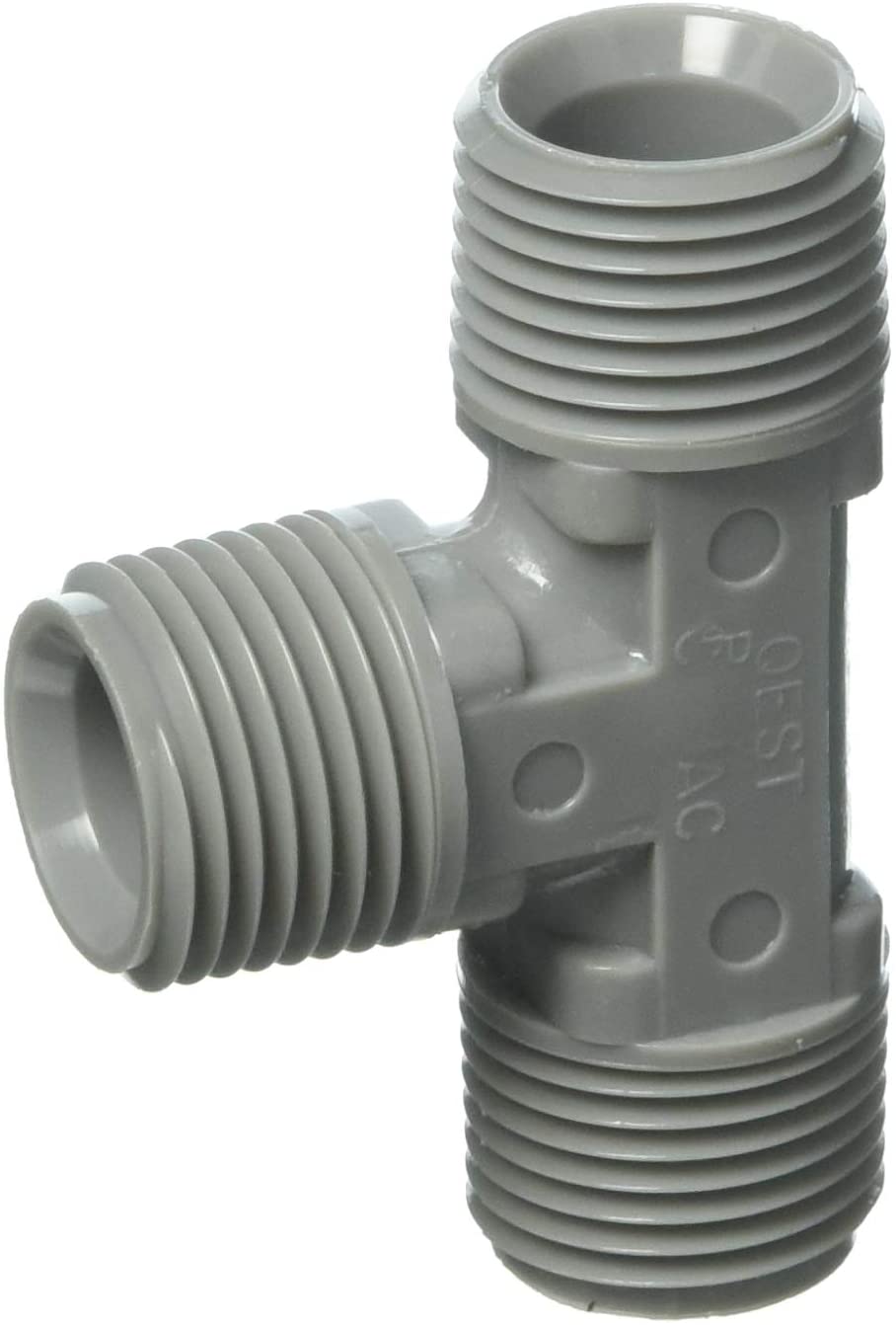 Zurn Qest Pex QT334T QickTite Fitting 1/2" x 1/2" x 3/4" MPT Tee Thread