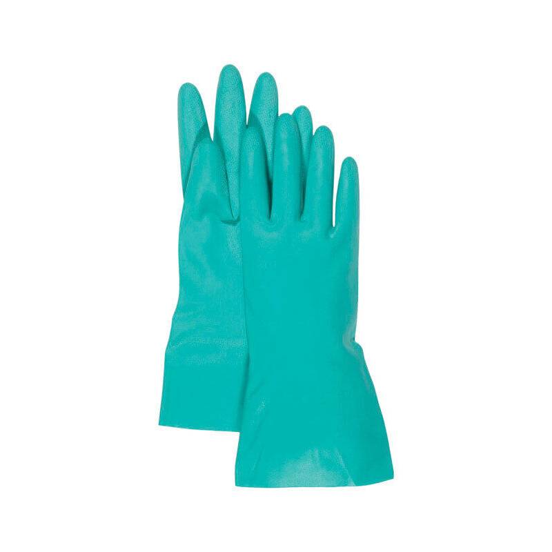 Boss 118 Medium Duty Green Cotton Flock Lined Nitrile Large